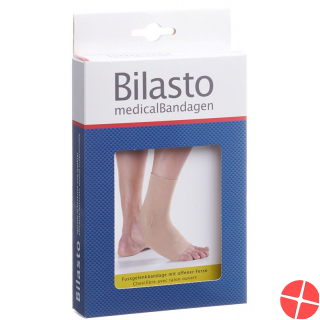 Bilasto Fussgelenkbandage Ferse Offen Grösse M Beige