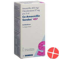 Co Amoxicillin Sandoz Pulver 457mg Suspension 140ml