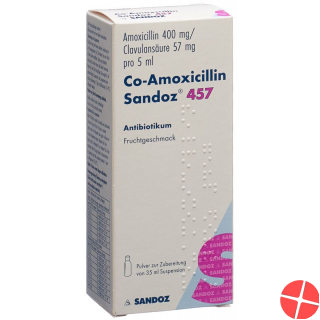 Co Amoxicillin Sandoz Pulver 457mg Suspension 35ml
