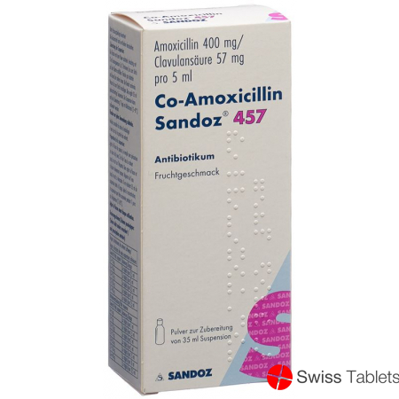 Co Amoxicillin Sandoz Pulver 457mg Suspension 35ml buy online