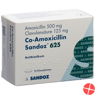 Co Amoxicillin Sandoz Filmtabletten 625mg 10 Stück