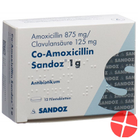 Co Amoxicillin Sandoz Filmtabletten 1g 12 Stück