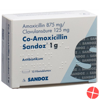 Co Amoxicillin Sandoz Filmtabletten 1g 12 Stück
