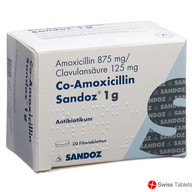 Co Amoxicillin Sandoz Filmtabletten 1g 20 Stück buy online