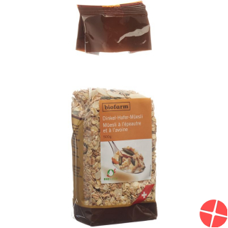 Biofarm Dinkel Hafermüesli Knospe Beutel 500g