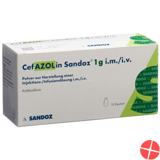 Cefazolin Sandoz Trockensubstanz 1g Durchstechflasche 10 Stück
