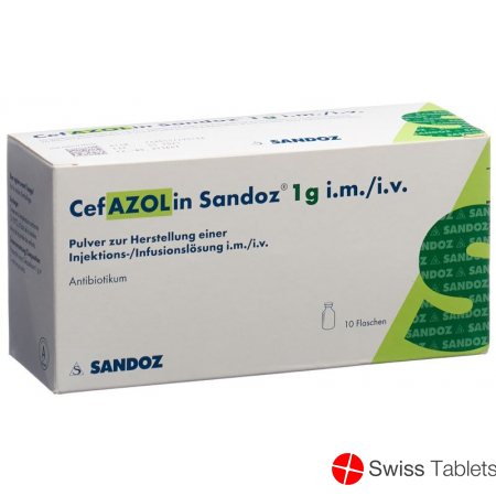 Cefazolin Sandoz Trockensubstanz 1g Durchstechflasche 10 Stück buy online