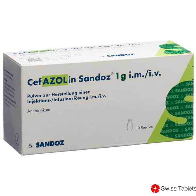 Cefazolin Sandoz Trockensubstanz 1g Durchstechflasche 10 Stück buy online