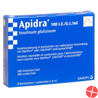Apidra Injektionslösung für Clikstar/optipen 5 Ampullen 3ml Apidra Injektionslösung für Clikstar/optipen 5 Ampullen 3ml