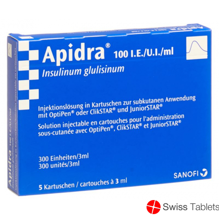 Apidra Injektionslösung für Clikstar/optipen 5 Ampullen 3ml buy online
