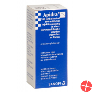 Apidra Injektionslösung Durchstechflasche 10ml Apidra Injektionslösung Durchstechflasche 10ml