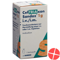 Ceftriaxon Sandoz Trockensubstanz 1g Durchstechflasche