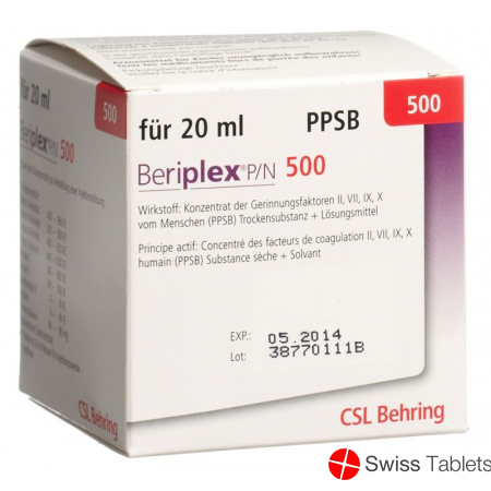 Beriplex P/n 500 Trockensubstanz C Solv Flasche 20ml buy online