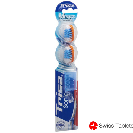 Trisa Sonicpower Ersatzset Schallzahnbürste Medium 2 Stück buy online