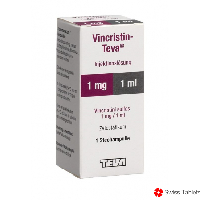 Vincristin Teva Injektionslösung 1mg/ml Durchstechflasche 1ml buy online
