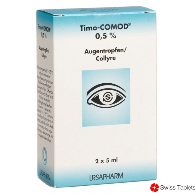 Timo Comod Augentropfen 0.5% 2x 5ml buy online
