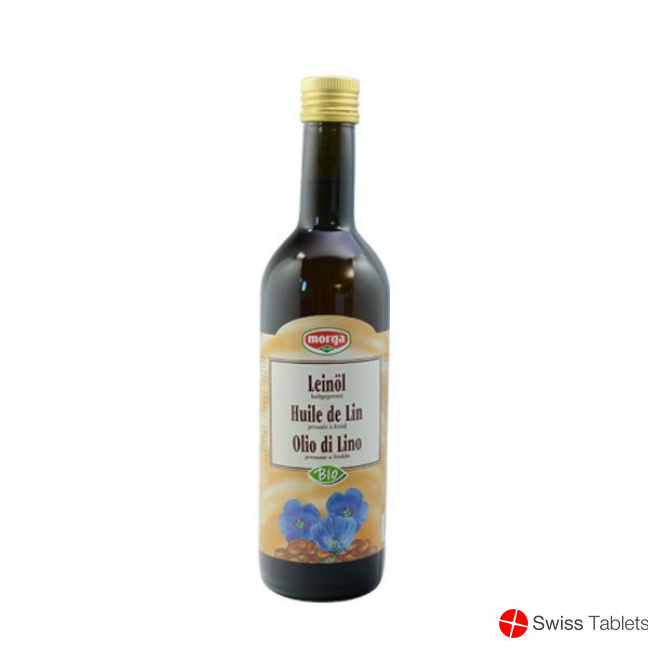 Morga Bio Leinöl Kaltgepresst Flasche 5dl buy online