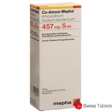 Co Amoxi Mepha Pulver 457mg Suspension 35ml buy online