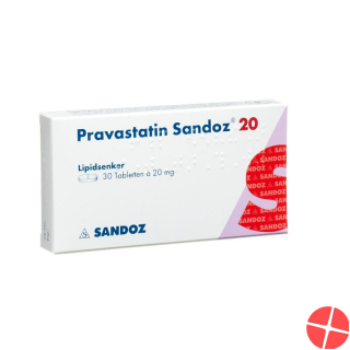 Pravastatin Sandoz Tabletten 20mg 30 Stück