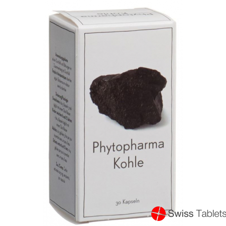 Phytopharma Kohle Kapseln 225mg 30 Stück buy online