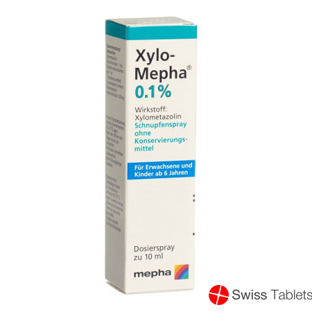 Xylo Mepha 0,1% Nasenspray 10ml buy online