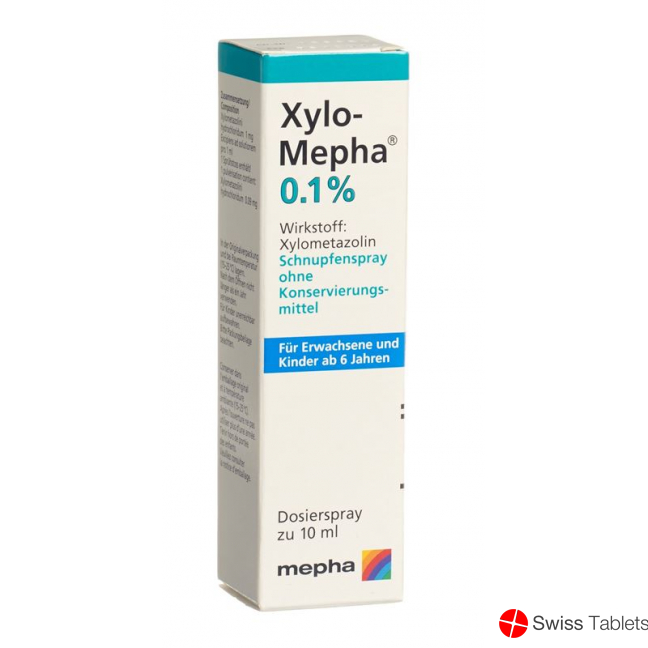 Xylo Mepha 0,1% Nasenspray 10ml buy online