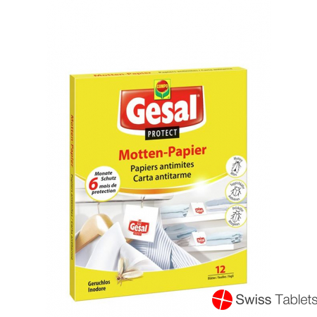 Gesal Motten Papier 12 Stück buy online