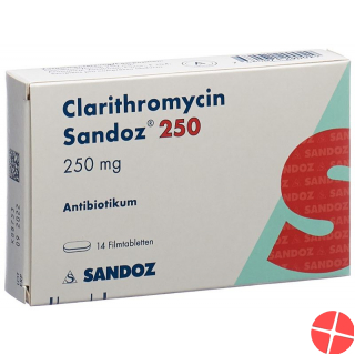 Clarithromycin Sandoz Filmtabletten 250mg 14 Stück
