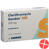 Clarithromycin Sandoz Filmtabletten 500mg 14 Stück