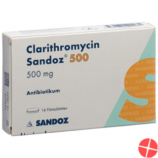 Clarithromycin Sandoz Filmtabletten 500mg 14 Stück