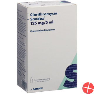 Clarithromycin Sandoz Suspension 125mg/5ml 100ml