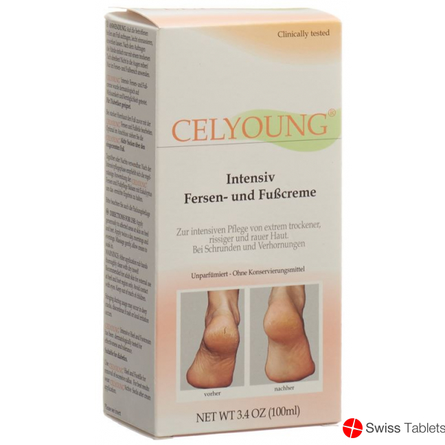Celyoung Fersen- und Fusscreme 100ml buy online