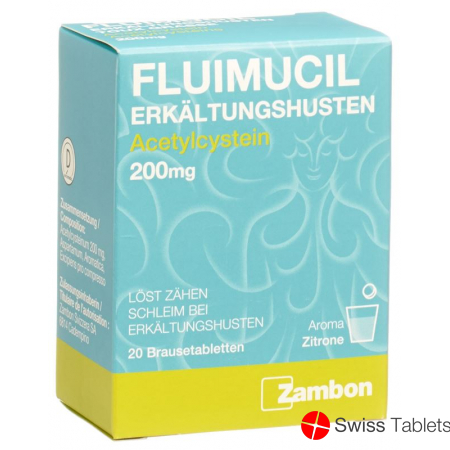 Fluimucil 200mg 20 Brausetabletten buy online