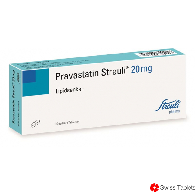 Pravastatin Streuli Tabletten 20mg 30 Stück buy online