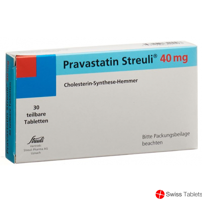 Pravastatin Streuli Tabletten 40mg 30 Stück buy online