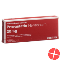 Pravastatin Zentiva Tabletten 20mg 30 Stück