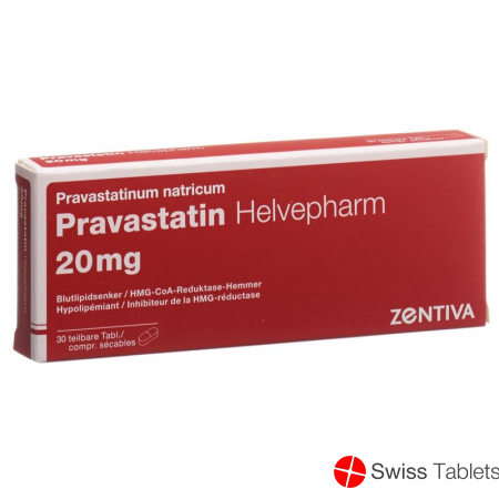 Pravastatin Zentiva Tabletten 20mg 30 Stück buy online