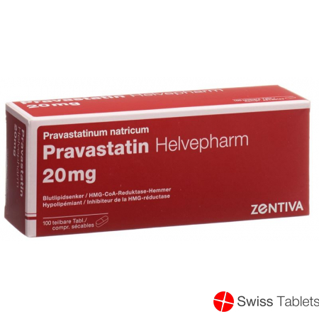 Pravastatin Zentiva Tabletten 20mg 100 Stück buy online