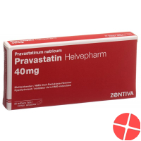 Pravastatin Helvepharm Tabletten 40mg 30 Stück