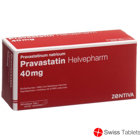 Pravastatin Zentiva Tabletten 40mg 100 Stück buy online