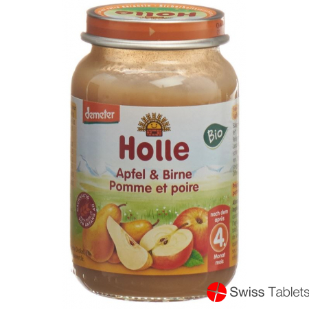Holle Apple & Pear from the 4th month Organic 190g buy online