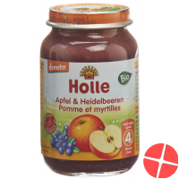 Holle Apple & Blueberries from the 4 month Organic 190g