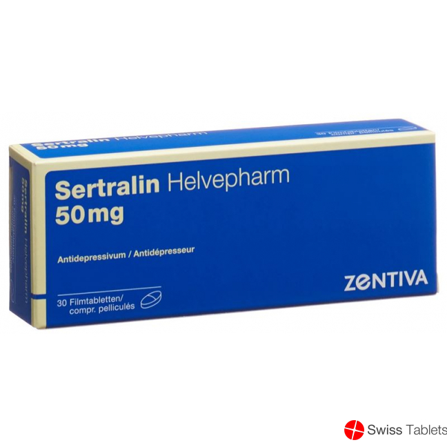 Sertralin Helvepharm Filmtabletten 50mg 30 Stück buy online