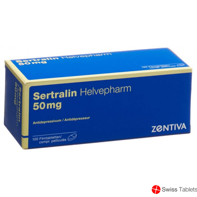 Sertralin Helvepharm Filmtabletten 50mg 100 Stück buy online