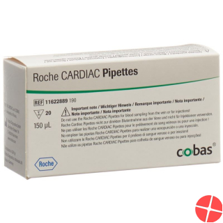 Cardiac pipettes 150 mcl 20 pcs