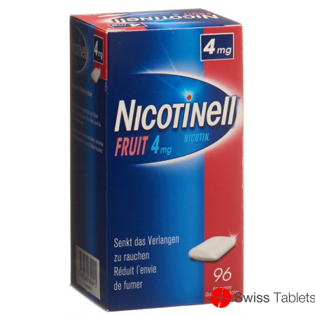 Nicotinell Fruit 4mg 96 Kaugummi buy online