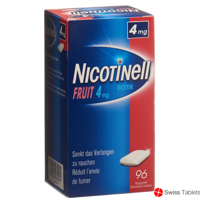 Nicotinell Fruit 4mg 96 Kaugummi buy online