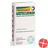 Fosavance Wochentabletten 70/2800 4 Stück