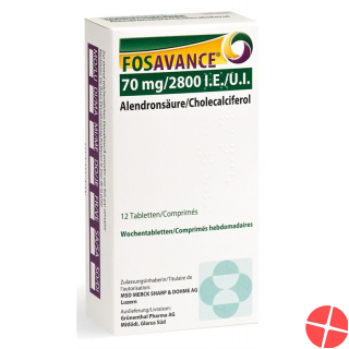 Fosavance Wochentabletten 70/2800 12 Stück