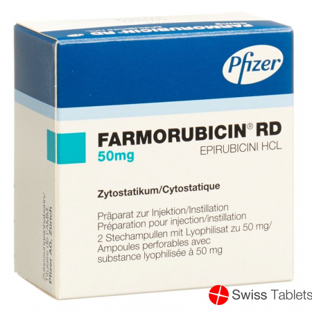 Farmorubicin Rd Trockensubstanz 50mg Ampullen 2 Stück buy online